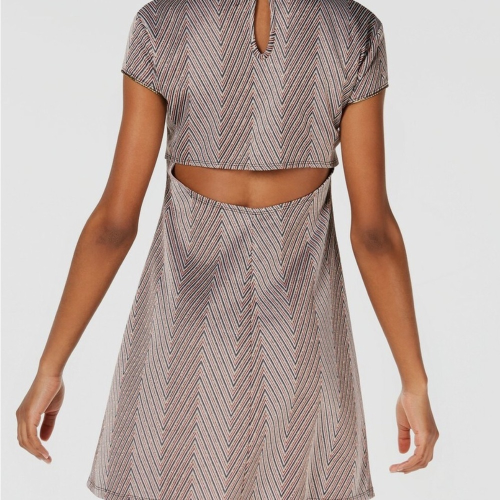 Teeze Me  Mini Dress Mock Neck Raglan - Picture 2 of 6